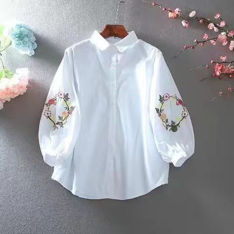 Cotton Embroidered Loose Fit S - Korean Lifestyle ulasan dan harga