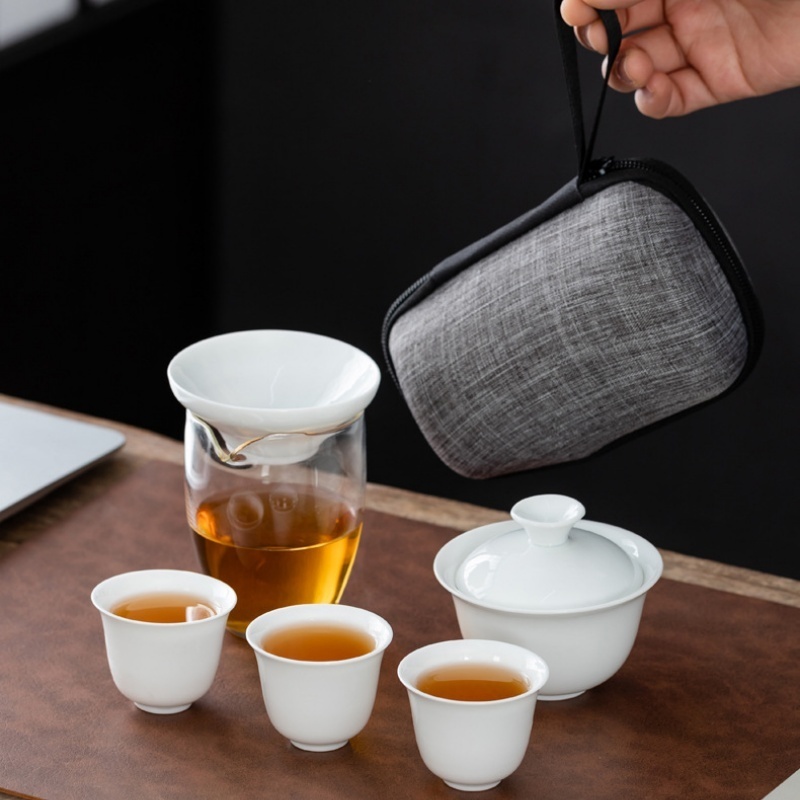 Portable Chinese Kung Fu Tea S - Korean Tea Set ulasan dan harga