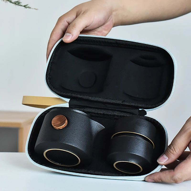 Black Pottery Outdoor Travel T - Korean Tea Set ulasan dan harga