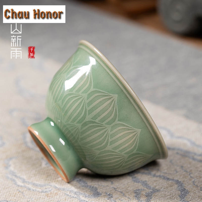 100ml Handmade Longquan Celado - Celadon Ceramic Cup ulasan dan harga