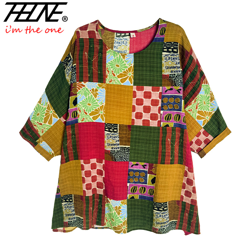THHONE Women Shirts Print Loos - Korean Lifestyle ulasan dan harga