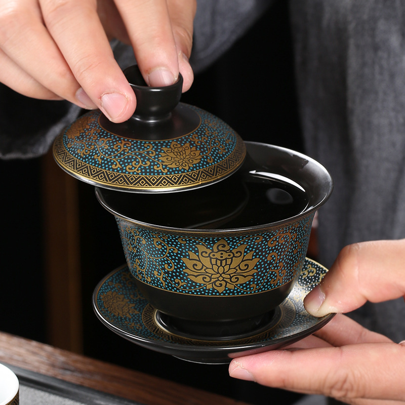 Chinese Teaset Classical Gaiwa - Korean Tea Set ulasan dan harga