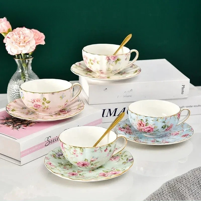 3PCS/Sets Pastoral style Flowe - Korean Tea Set ulasan dan harga