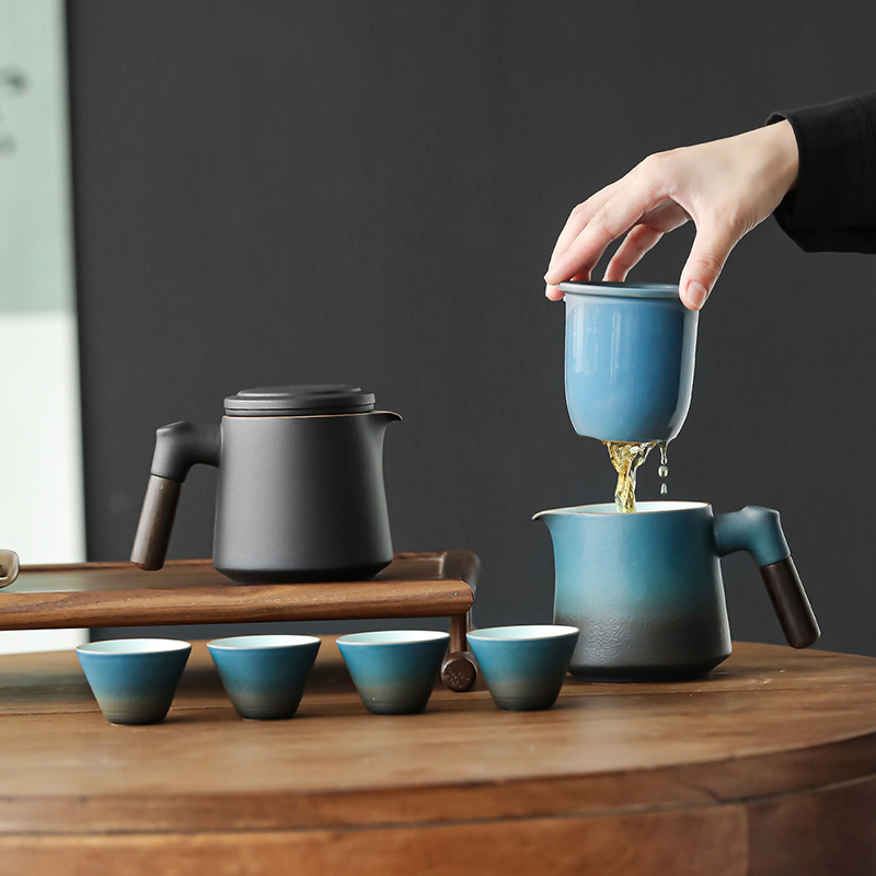 Simple 1 Pot 4 Cups Travel Tea - Korean Tea Set ulasan dan harga