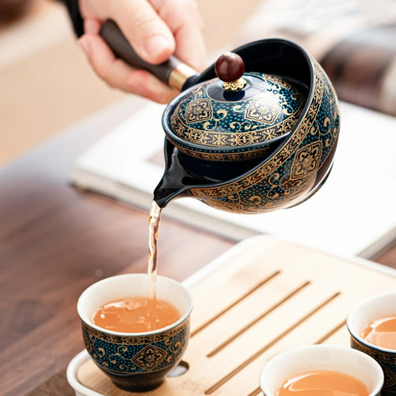 Chinese Kung Fu Tea Set Sand C - Korean Tea Set ulasan dan harga