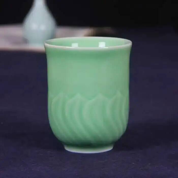 Longquan Celadon Handmade Lotu - Celadon Ceramic Cup ulasan dan harga