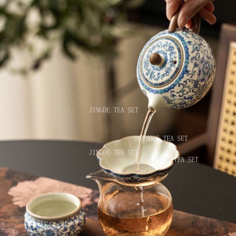 Ru Kiln Gongfu Tea Set, Interl - Korean Tea Set ulasan dan harga